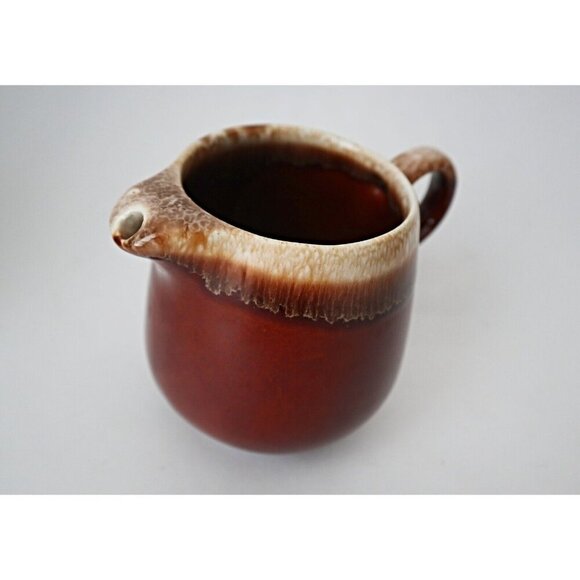 Vintage Pitcher and Creamer McCoy USA Brown Drip Glaze - Picture 5 of 7